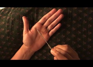  ASMR Tracing And Brushing My Hand Narrating With Soft Spoken Voice