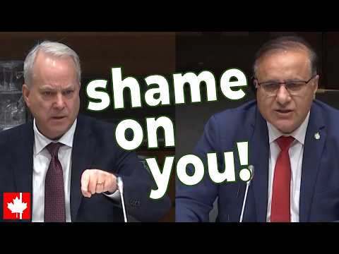 SHAME ON YOU Conservative Chair Schools Liberal Treasury Board President Over Partisanship SHAME ON YOU Conservative Chair Schools Liberal Treasury Board President Over Partisanship