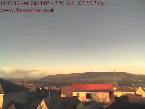 29 November 2007 WeatherCam Timelapse FifeWeather Co Uk