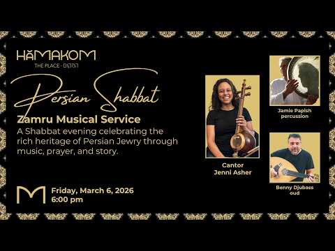 Persian Shabbat Zamru Musical Service March 6 2026
