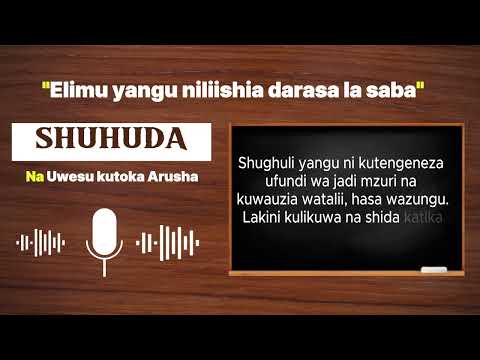 Elimu Yangu Niliishia Darasa La Saba Na Uwesu Kutoka Arusha