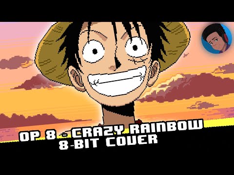 Crazy Rainbow 8 Bit Cover One Piece OP 8