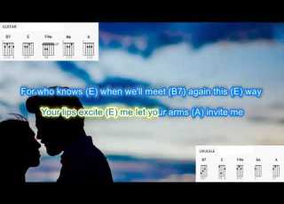 Its Now Or Never No Capo By Elvis Presley Play Along With Scrolling Guitar Chords And Lyrics