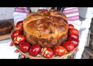 Смачна і довго не черствіє УКРАЇНСЬКА ПАСКА з косами Класичний РЕЦЕПТ ПАСКИ в сільській печі