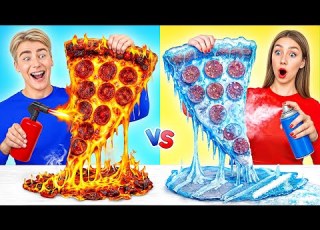  تحدي الأكل البارد ضد ال وصفات المطبخ مذهلة Multi DO Challenge