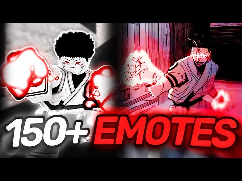 ALL 150 Emotes Showcase Jujutsu Shenanigans Roblox YUTA Update