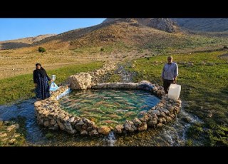  Nomadic Life Far From Civilization Building Ponds And Raising Fish In The Zagros Mountains