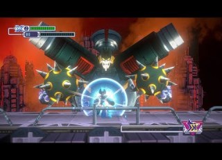 Mega Man X3 3D REMAKE Intro Stage Boss Maoh The Giant