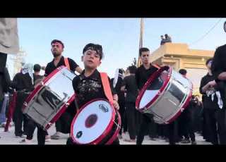 المصور قاسم هيثم اصغر طفل يحمل دمام في شهر محرم الحرام