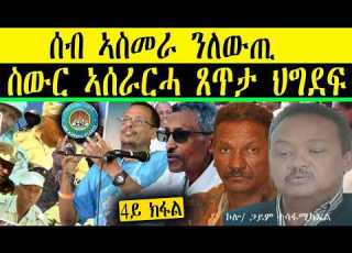 ERIPM ሰብ ኣስመራ ንለውጢ 4ይ ክፋል ስውር ኣሰራርሓ ጸጥታ ህግደፍ