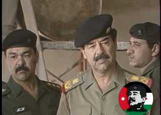 صدام حسين يشرف على اعمار بابل