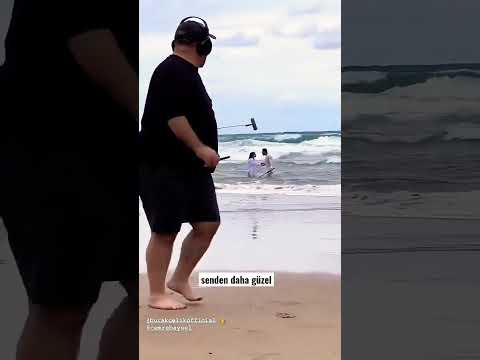 ايفسون و امير في البحر من كواليس حلقه ١٣ اجمل منك Efmir Sendendahagüzel Shorts حب مسلسلات