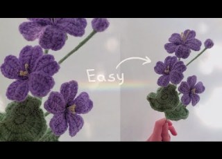 Crochet Geranium Flower Tutorial Easy Beginner Friendly Step By Step