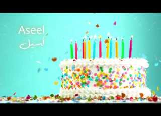 Happy Birthday Aseel Sana Helwa سنة حلوة يا أسيل يا نهار سعيد