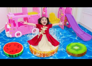 Annie And Sammy Pretend Play Rescue Mission And Fishing