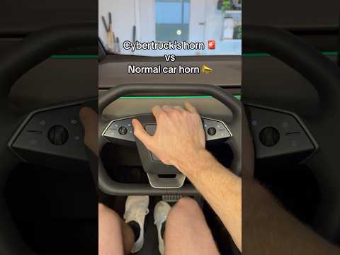 Cybertruck Horn Vs Normal Horn Hear The Difference Automobile Cars Tesla
