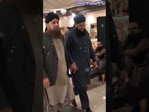 Owais Raza Qadri And Hafiz Tahir Qadri Together Entry 2025 Inmehfil Fanoforqandhtq Hafiztahirqadri