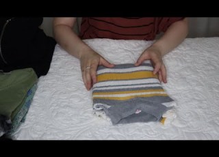  ASMR Folding Cosy Clothing Soft Spoken