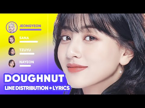 TWICE Doughnut Line Distribution Lyrics Karaoke PATREON REQUESTED
