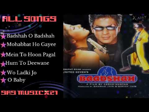 Baadshah Movie All Songs Shah Rukh Khan Twinkle Khanna