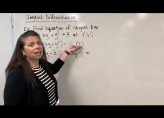  Implicit Differentiation Find The Equation Of A Tangent Line Dr April Ström