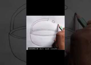  Basket Drawing Basket Drawing Easy Easydrawing Seemein Art Craft