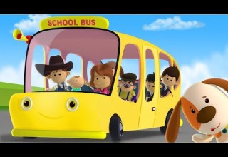 Yellow Wheels On The Bus Nursery Rhymes Baby Songs For Kids