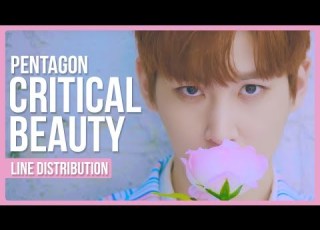 PENTAGON Critical Beauty 예뻐죽겠네 Line Distribution Color Coded