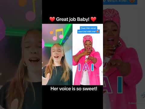 Amazing Young Girl DUETS Vocal Exercise W Vocal Coach Amazing Young Girl DUETS Vocal Exercise W Vocal Coach
