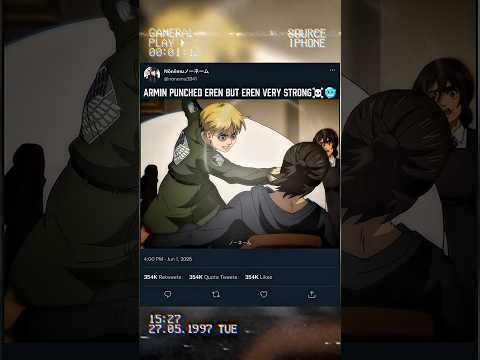 Armin Punched Eren Yeager