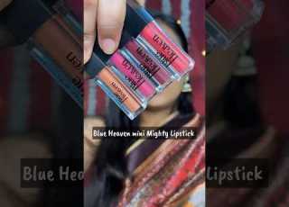  Blue Heaven Minis But Mighty Lipstick Swatches Blue Heaven 4 Lipstick Set Shorts Makeup Lipstick