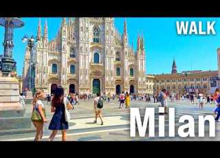  MILAN Walking Tour 2025 Italy Immersive Video With Captions 4K 60fps