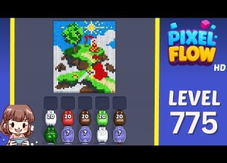  Pixel Flow Level 775 Solution Walkthrough