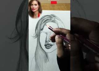  How To Draw Angelina Jolie Easy Using Loomis Method Step By Step