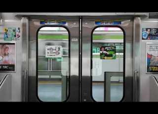  山手線E231系500番台ドア開閉シーン