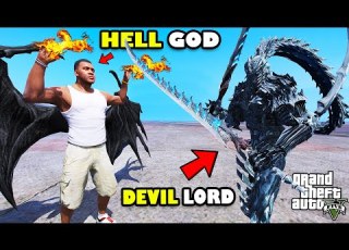 Franklin Become HELL GOD To Fight DEVIL LORD In GTA 5 SHINCHAN And CHOP