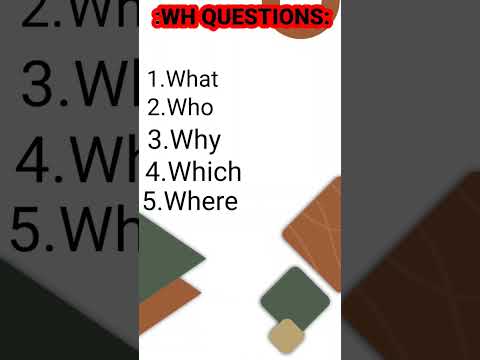 All WH Questions English Grammar