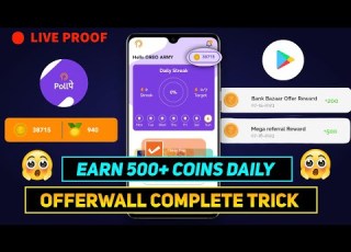  How To Complete Offerwall In PollPe App Unlimited Coins Trick Earning App
