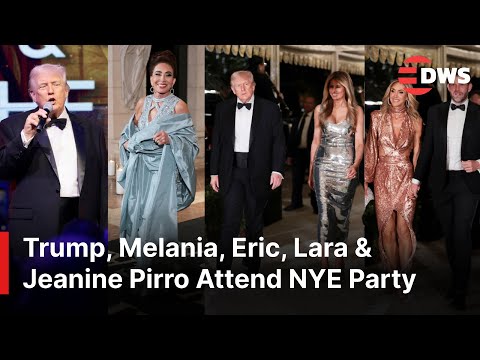 Full NYE Party 2026 Donald Trump Melania Eric VIP Guests Grace Exclusive Celebration AQ1E