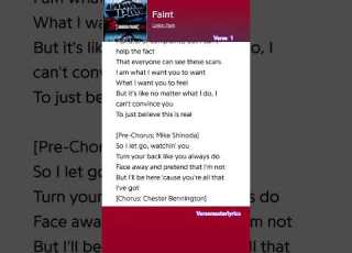  Faint Linkin Park L Lyrics