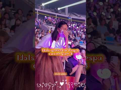 Idols Spotted At Aespa Concert Pt3 Kpopshorts Kpop Kpopedit Aespa Babymonster Ive Wonyoung