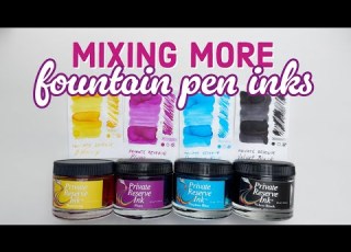 Mixing CMYK Private Reserve Fountain Pen Ink Calm Tutorial Tips Ratio Mixing How To Guides