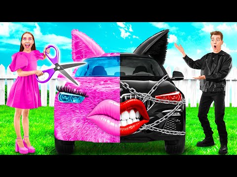 Pink Car Vs Black Car Challenge Funny Moments By Funny Funny