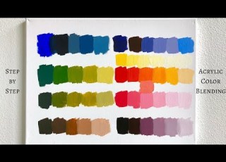 PRIMARY COLORS ONLY Acrylic Color Mixing Tutorial ColorByFeliks