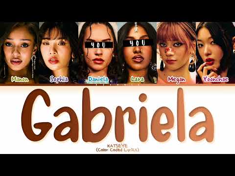 KARAOKE Katseye Gabriela But You Are Daniela Lara Color Coded Lyrics