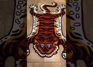 Creating A Vibrant Tiger Rug From Start To Finish
