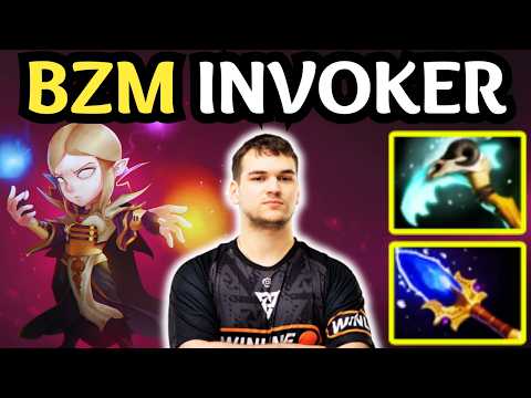 How BZM Plays INVOKER Mid IMBA Combo Dota 2 Gameplay