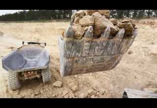 Volvo EC950F Loading ADTs