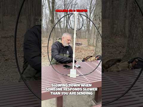 QRP Parks On The Air QRS CW POTA CONTACT W2UD W N2OKA ELECRAFT KH1 Cw Hamradio Morsecode