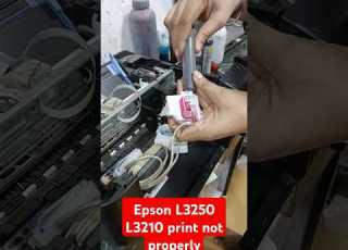  Epson L3210 L3250 Print Not ProperlyHead Cleaning Epsonsetting Redlightblinking Headclean